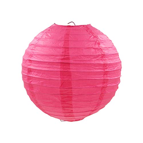 Lampions, Papierlaternen 30 Stück 4 "-12" Weißes Licht Rosa Rose Papier Laterne Runde Lantere Papier Lampion Hochzeit Outdoor Hanging Decor