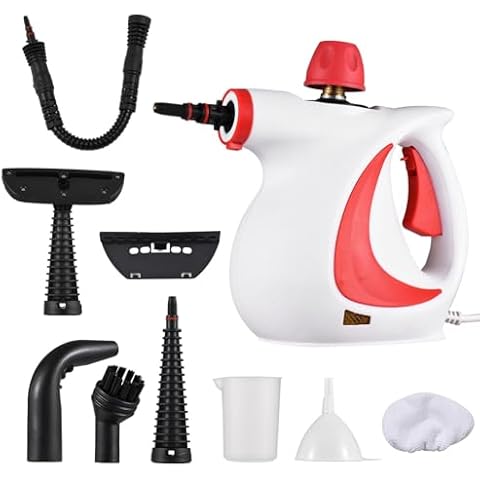 Natural Steam Cleaner, Handheld Steam Cleaner for Home, Steamer for Cleaning with 9 Accessories Cover