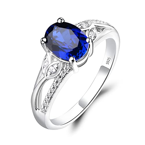 925 Sterling Silver Oval Shaped 8X6 MM Gemstone Ring Leaf Engagement Ring for Women Jewelry