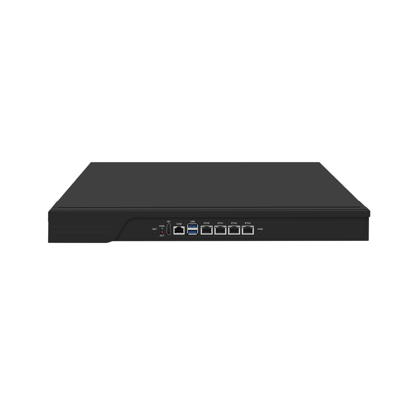 1U 19 Inch Rack Mount Firewall Appliance, PFSense, OPNsense, VPN, Network Router PC, N95 N97, RJ53, 4 x 1GbE I210 LAN, Console, HDMI, TPM2.0, 16G RAM, 256G SSD