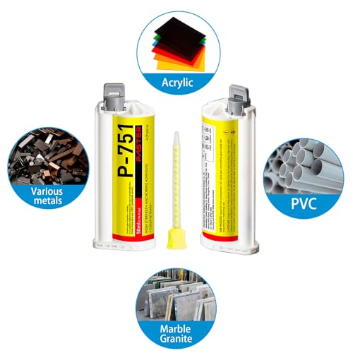 2 Pack P-751 Pegamento AB para Metales y Plásticos miniatura 2