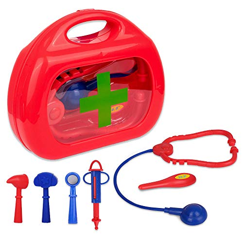 Playkidz My First Medical Kit, Doctor Set with Storage Box, 6 pcs Packed in a Sturdy Gift Case, Great Gift for Children , Recommended Age 3+