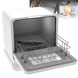 Tafelvaatwasser, Kleine Vaatwasser, 5 Programma’s, Digitaal Display, Waterontharder, 5,7l Watertank, 2…