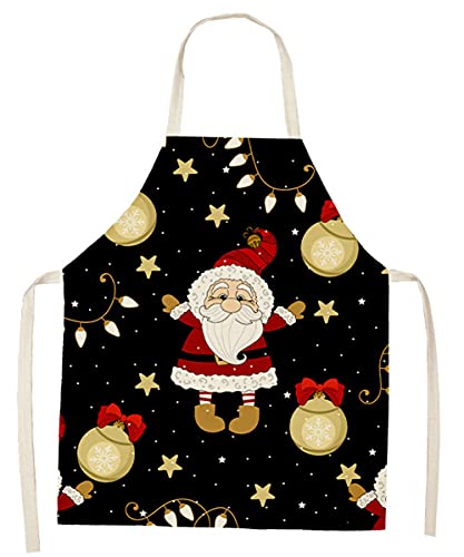 crazy bean Avental de cozinha de Natal ajustável adultos crianças avental natal fato para Natal festa avental de decoração natalícia, L