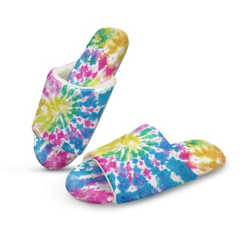 Women Men Open Toe House Slippers Soft Cozy Indoor Lightweight Flannel Plush Slippers