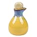 Solustre Bouteille de Distributeur en Céramique Bouteille de Sauce Soja Ou de Vinaigre avec Verseur Distributeur de Condiments Liquides pour La Cuisine (Jaune)