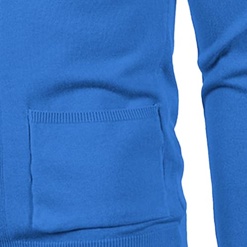 Men's V Neck Button Knitted Cardigan Long Sleeve Pockets Men Knit Sweater Lightweight Vintage Cardigan Sweaters3