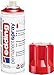 edding 5200 spray permanent - rouge trafic brillante - 200 ml - peinture acrylique pour peindre ou décorer verre, métal, bois, céramique, plastique, toile - peinture acrylique en aérosol