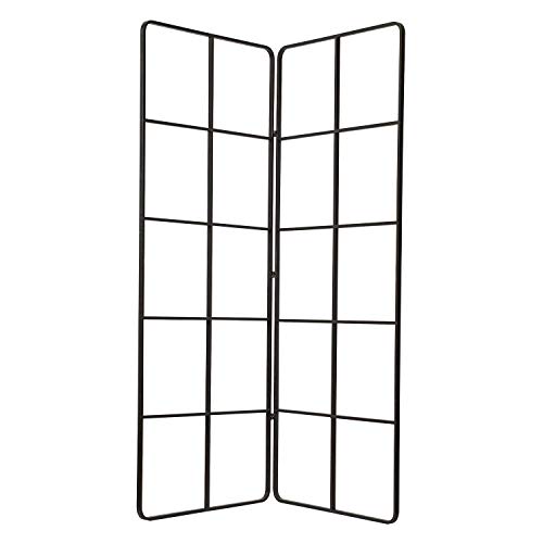 SPICE OF LIFE 2面格子パーテーション ジョセフアイアン ダークブラウン 120×150×2cm 間仕切り DTFF9070