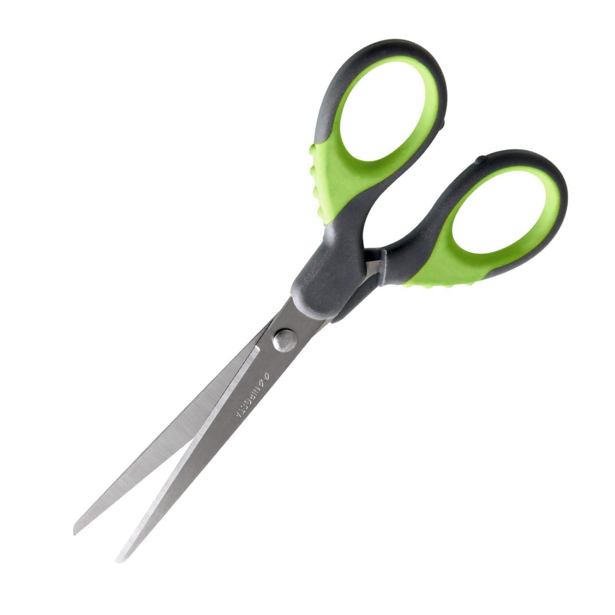 Nirosta Soft Grip Scissors, Home & Kitchen, Stainless Steel, 21x7x1cm, Grey & Green