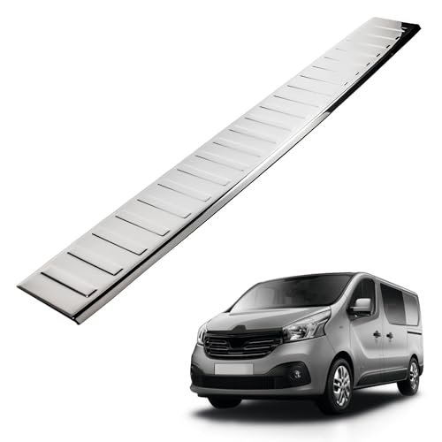 CHROMEMASTER - Protection de pare-chocs arrière - Compatible avec Peugeot Partner 2008-2018 | Acier inoxydable poli - Protection de seuil de Coffre pour protéger votre voiture des rayures