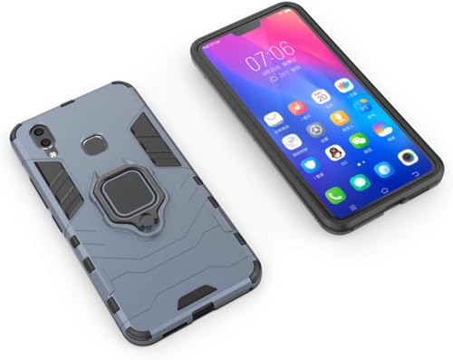 Image of Shockproof 360 Rotation Ring Holder Kickstand Hard Back Cover for vivo Y83 Pro - (Robot, Blue)