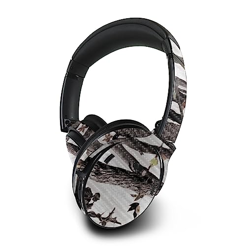 Image of MightySkins Carbon Fiber Skin Compatible with Bose QuietComfort 45 Headphones Artic Camo | Protective, Durable Textured Carbon Fiber Finish | Easy to Apply | Made in The USA