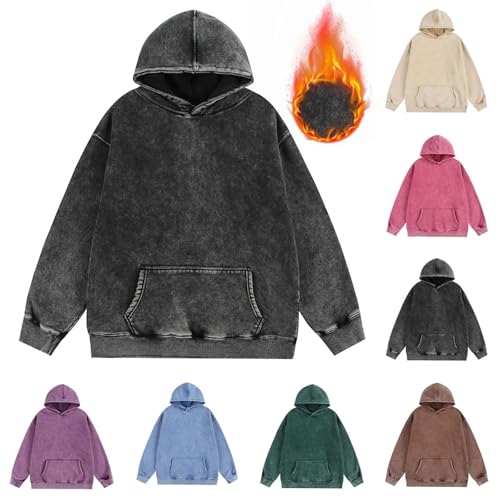 Cambkatl Men's Vintage Distressed Hooded Sweatshirt Pullover Casual Warm Winter Fleece Lined Long Sleeve Hoodies with Pocket2