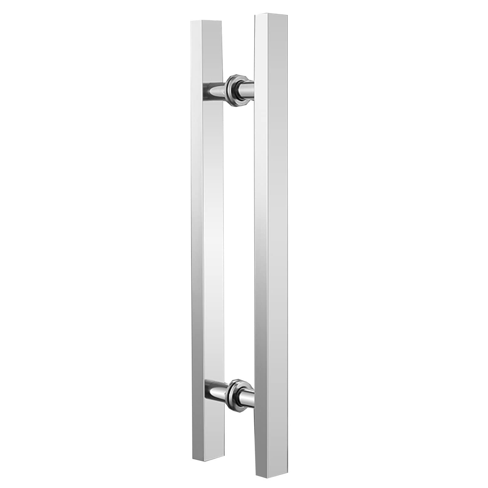 Door Handle Hardware, Sliding Barn Door Handle, Stainless Steel Bathroom Push Shower Door Handle,Two Sides Glass Garden Shed Door Pul,Multicolor-L:50cm(19.6in,Multicolor-L:50cm(19.6in)/30cm(11.8in)