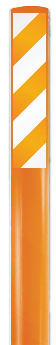 Accuform FMK611ORORWT Flexible Marker Stake, Legend"(Blank)", 66" L x 3 3/4" W, Orange/White on Orange