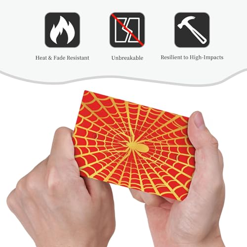 Decorative Switch Plate Covers Red Background with Golden Spiderweb Spider 1 Gang No Device Single Blank Outlet Covers Wall Plate Light Switch Cover Plate for Bedroom Home Decor
