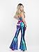 Nawgut Disco Outfit 70s 80s Prom Sparkle Flare Jumpsuit Party Costume Halloween Cosplay For Adult Women-Large