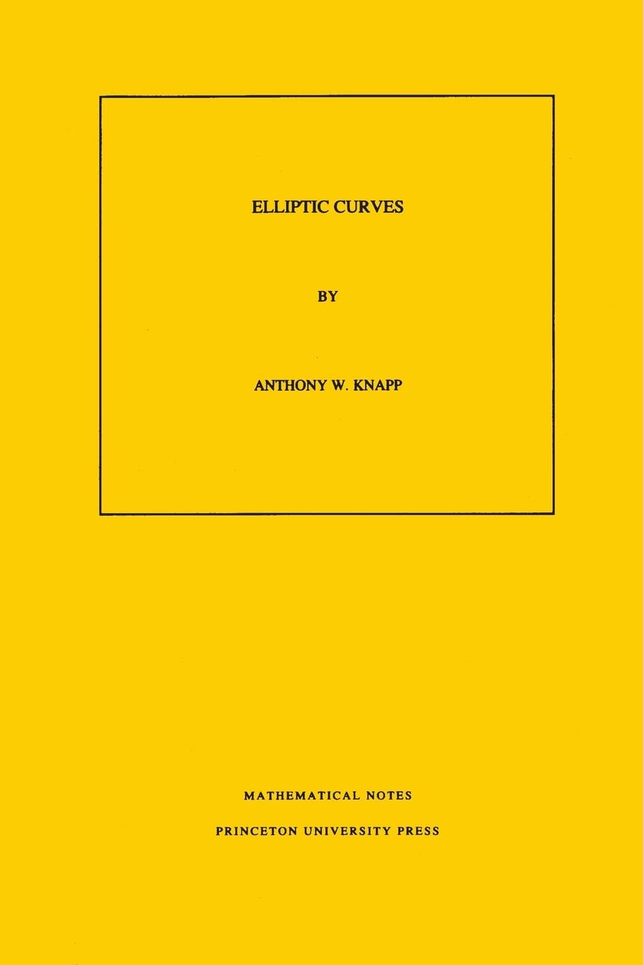 Elliptic Curves: 40 (Mathematical Notes, 40)