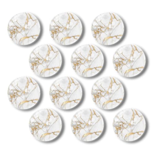12 Imanes de Vidrio Redondos para Refrigerador 30 mm miniatura 2