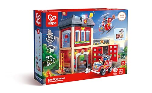 Parque de Bomberos de Madera Hape: casa de juguetes infantil de gran ciudad 2
