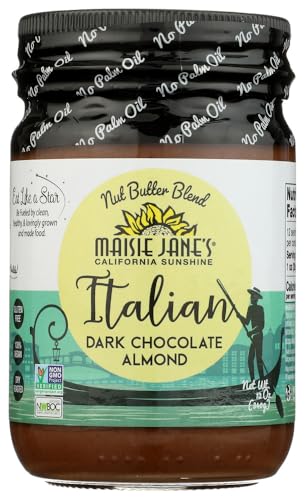 Maisie Janes Italian Dark Chocolate Almond Butter, 12 Oz