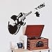 Décalcomanies Créatives De Musique De Guitare Pour La Décoration De Salon Avec Des Décalcomanies Murales En Vinyle 58X67Cm