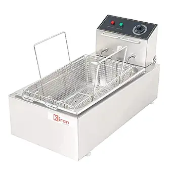 Kiran Enterprises 23 Liter Deep Fryer Vertical Electric with Basket 23 Liter Capacity Electric Deep Fryer