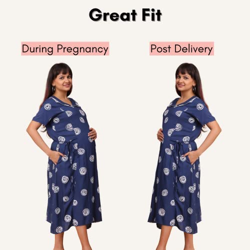 Image of Morph Maternity | Maternity Dresses for Women | Fits During Pregnancy & Post Pregnancy | Back Tie to Adjust