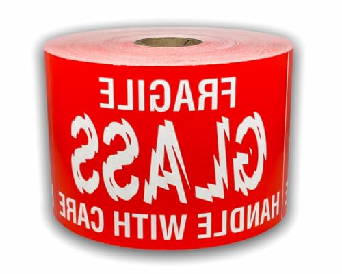 for Fuzzy Glass Stickers | 3x5 Handling Label | 500 Labels