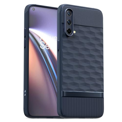 Image of Pikkme Back Cover for Oneplus Nord CE 5G Camera Protection 3D Hexa Cube Design Silicone Protective Bumper Case (Blue)