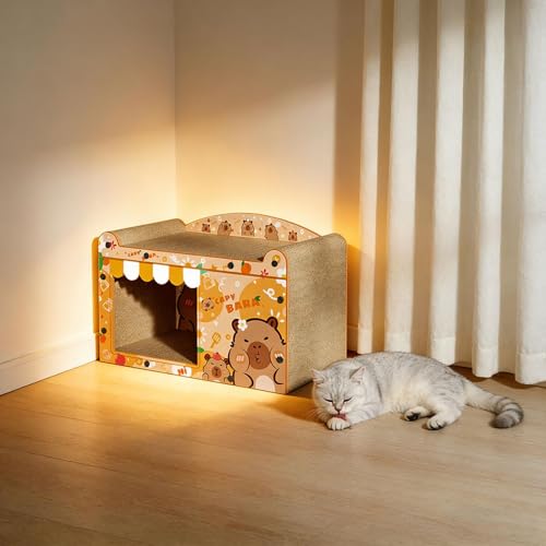 Maison à chat en carton robuste Sharplace cabane lapin intérieur - 7