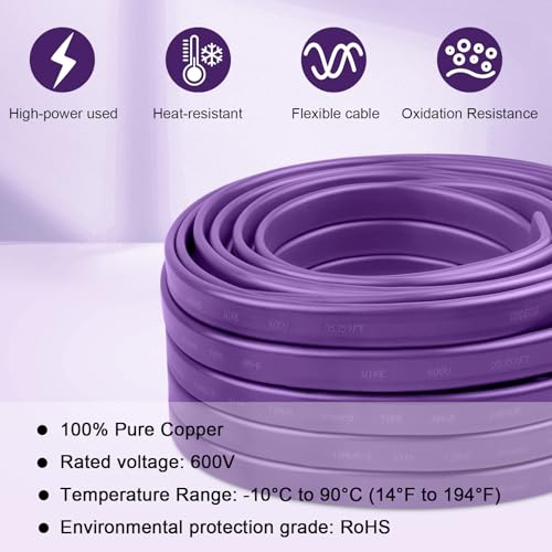Image of 12 /3 Wire with Ground - 35FT 12 Gauge NM-B Non-Metallic Sheathed Cable 100% Pure Copper 12 AWG 3 Conductor Residential Indoor Wire for Outlets, Switches, Other Loads and Lighting Wiring Projects etc.