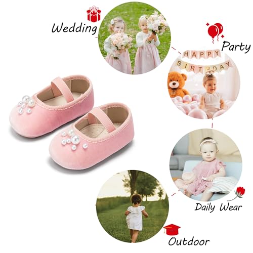 Image of PHIRAMIN Toddler Girl Mary Jane Dress Shoes-Little Girl School Uniform Shoes for Wedding Party