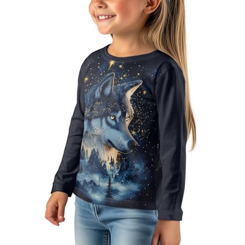 Image of Uourmeti Long Sleeve Tops for Boys Graphic T Shirts Teen Girls Active Pullover Tees