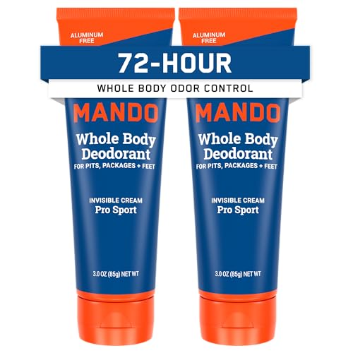 Mando Whole Body Deodorant For Men - Cream - 3 oz, 2 pk - Pro Sport