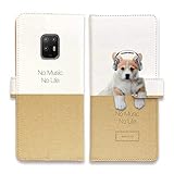 AnglersLife 手帳型 arrows アローズ スマホケース マグネット付 カード収納 コーギーだってNo Music No Life ARROWS Be3 F-02L