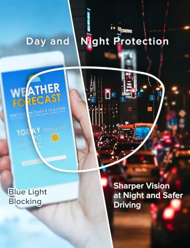 Image of GUDVUE Blue Light Blocking Glasses Men Rectangle Lightweight Gaming Glasses