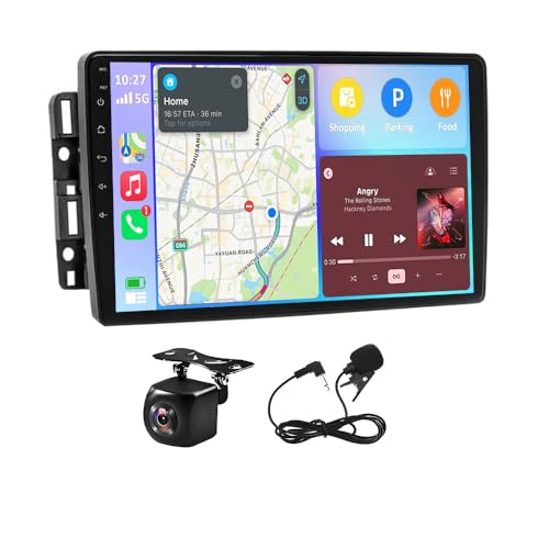 4G+64G Double Din Car Stereo for Chevrolet Malibu 2008-2012 10 Inch Android 15 Car Radio with Carplay & Android Auto GPS Sat Nav Head Unit w/Bluetooth WiFi FM/RDS Backup Camera Mirror Link SWC