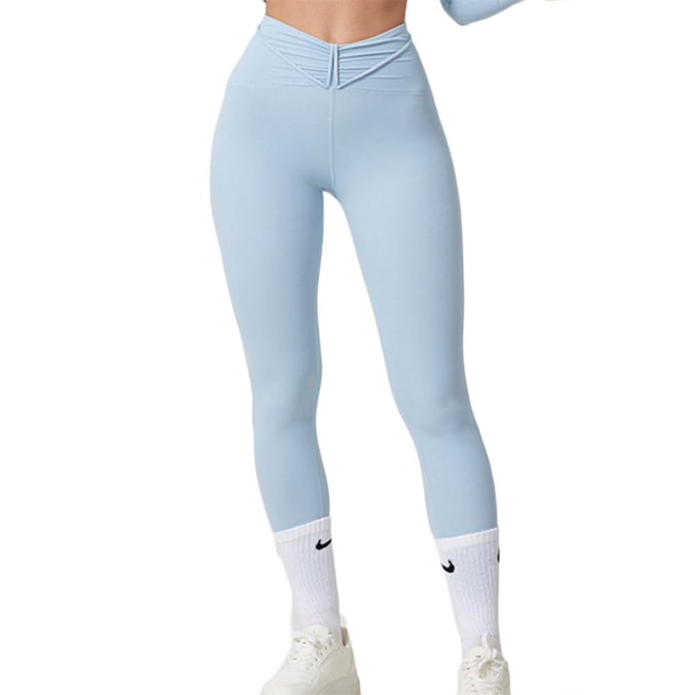 Donna Pantaloni Palestra Controllo della Pancia Pantacollant Opaco Elastici Tuta Collant Abbigliamento Sportivo