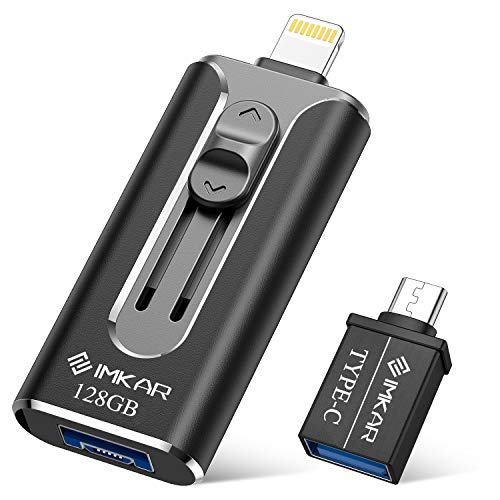 USB Flash Drive 128GB Photo Stick for iPhone, iPhone Flash Drive with 4