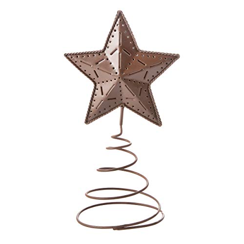 Darice Rusted Star Tree Topper: 15 x 8 inches