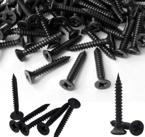 Black Phosphate Coated Carbon Steel Drywall Star Screws, Bugle Head, Coarse Thread, Sharp Point, (200, 32mm (1.1/4"))-image-46