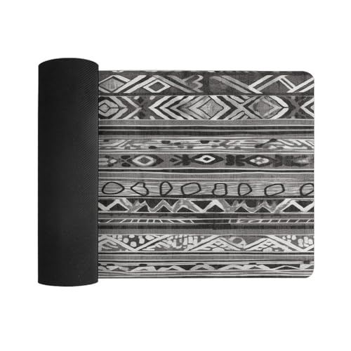 Grey Tribal Desk Pad Alfombrilla para Mouse Impermeable miniatura 3