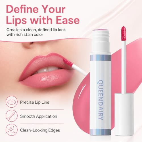 Image of Peel Off Lip Stain, Long Lasting Lip Tint Masque, Transfer-Resistant Smudge-Proof Matte Lip Stain, Natural-Looking Lip Color for Women, 6 Shades