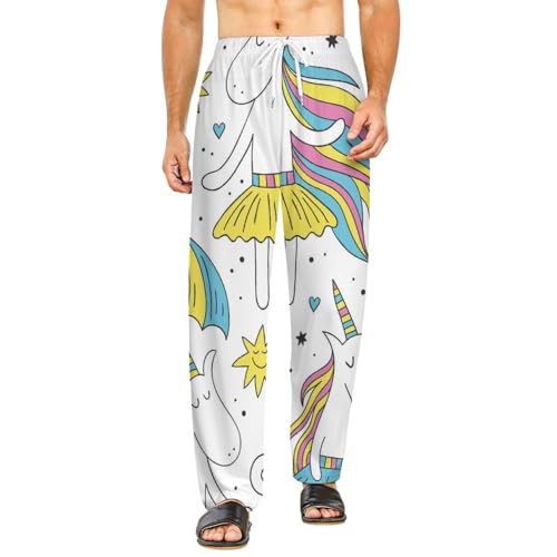 Vêtements de nuit pantalon licorne femme bas de pyjama long S