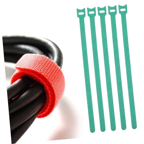 Veemoon 100 piezas Cintas Reutilizables de Cable con Gancho y Bucle para Gestión de Cables Verde miniatura 7