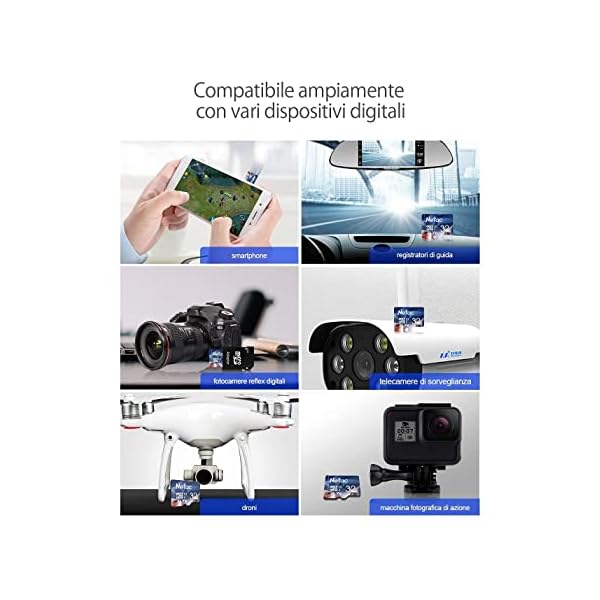 Netac 2er-Pack 32G Speicherkarte，Micro SD Karte(A1, U1, C10, V10, FHD, 600X), TF Memory Card UHS-I bis zu 90/10 MB/s(R/W) für Kameras, Dashcam, Switch und Smartphones – Bild 4