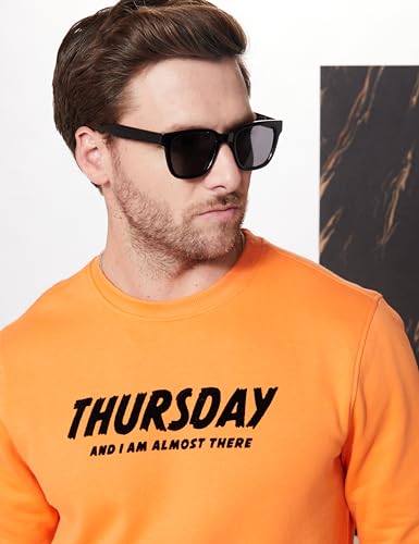 Image of Amazon Brand - Symbol Men Cotton Rich Light Weight Crew Neck Sweatshirt (Regular Fit)