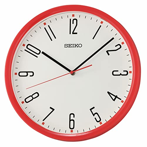 Seiko Kihon Wall Clock, Red #TOP23